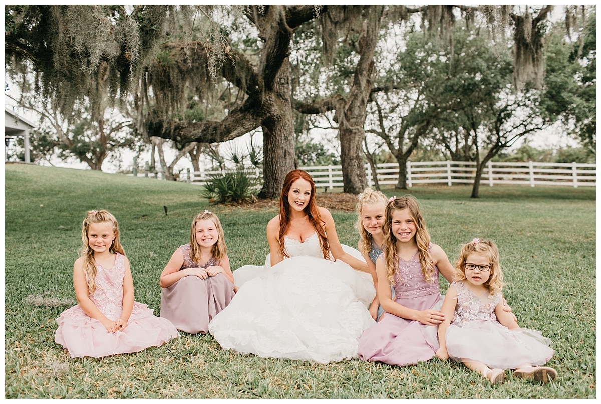 Blush inspired flower girl dresses 