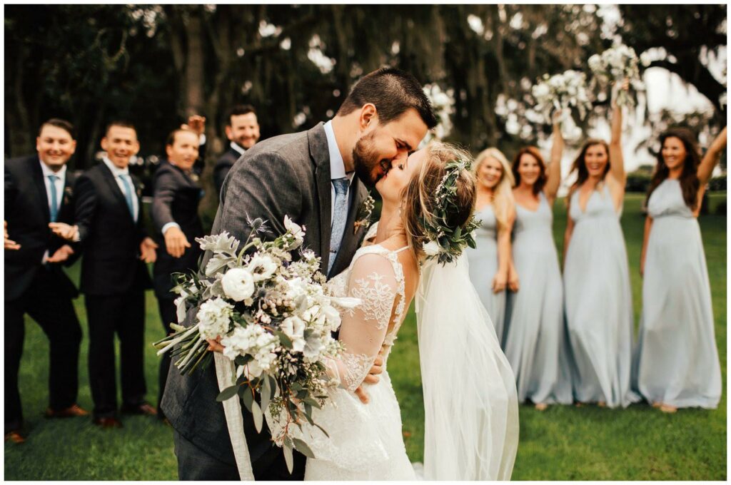 Whimsical boho inspired wedding photo at up the creek farms 
