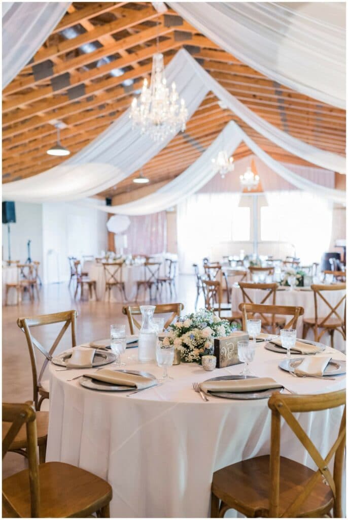 old florida charm wedding reception in the boathouse at up the creek farms