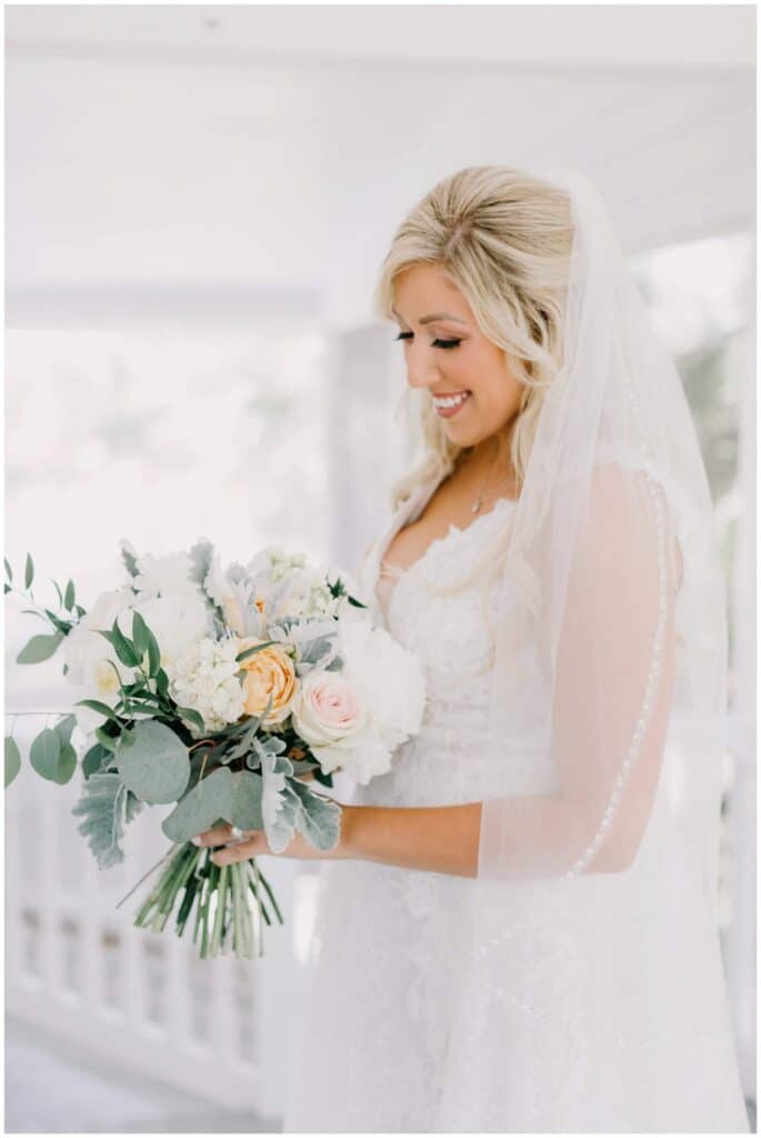 Maggie Sottero lace wedding dress from east coast bridals in jupiter florida