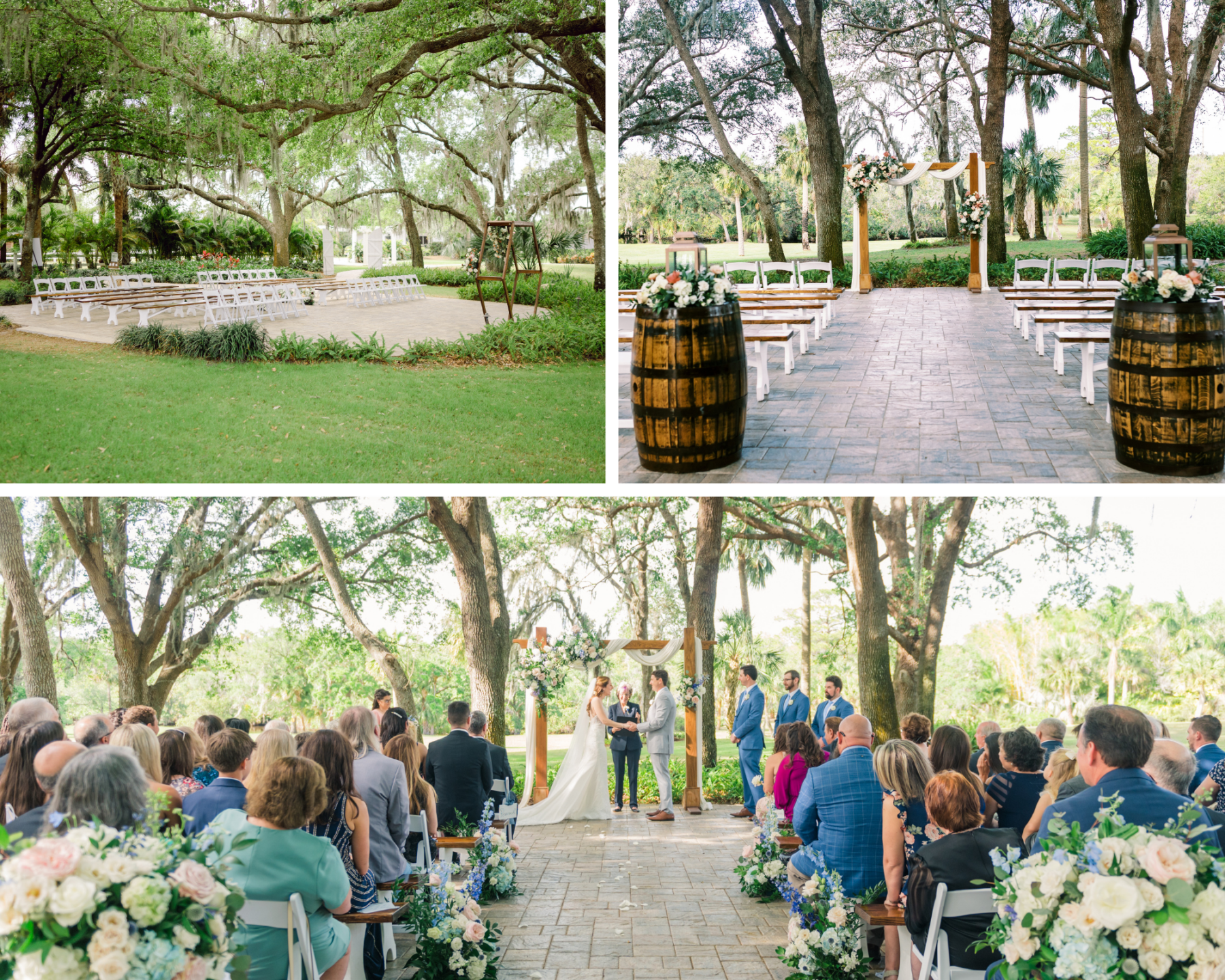 oak tree wedding ceremony location
