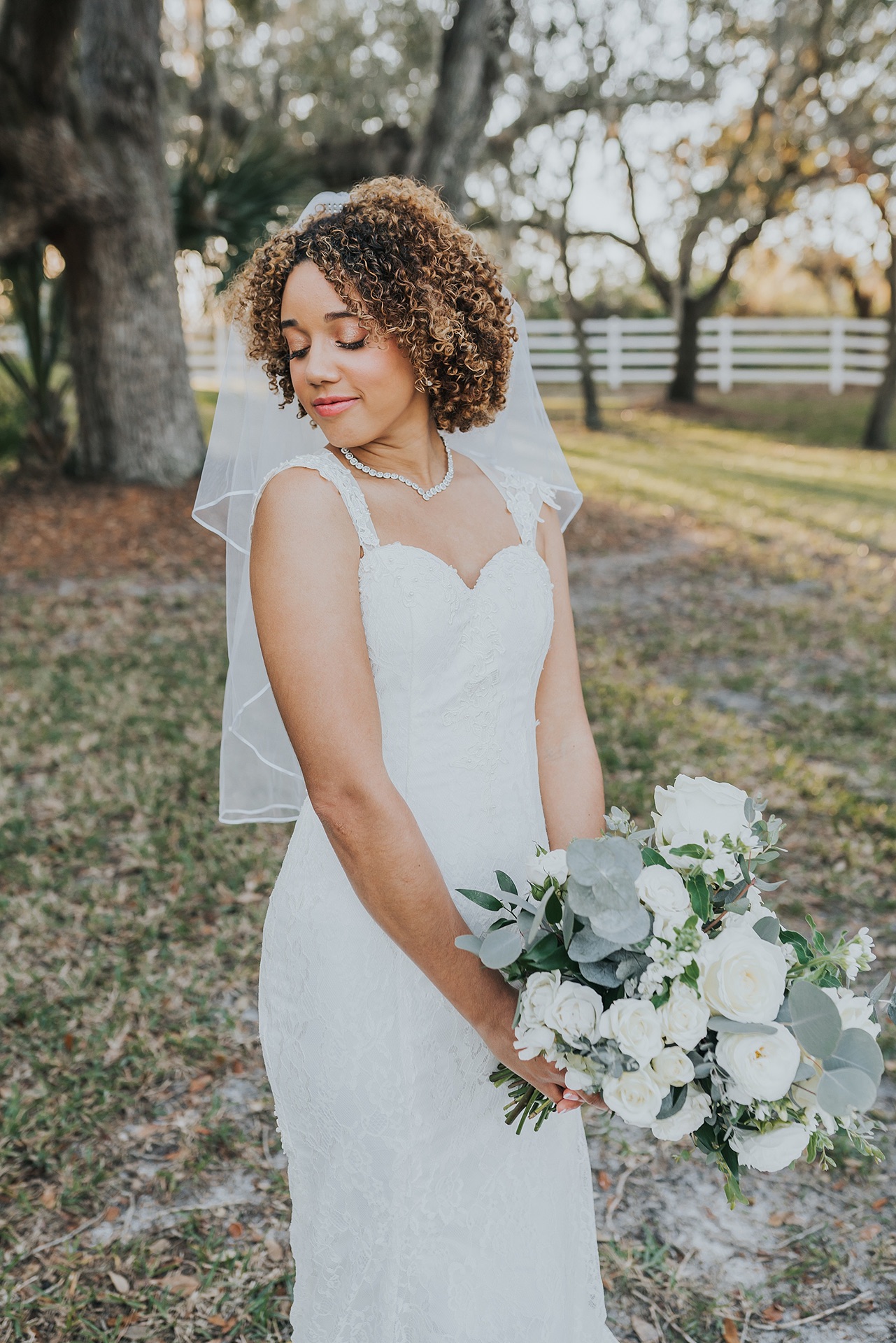 Bride at Up The Creek wedding Venue in Brevard County FL