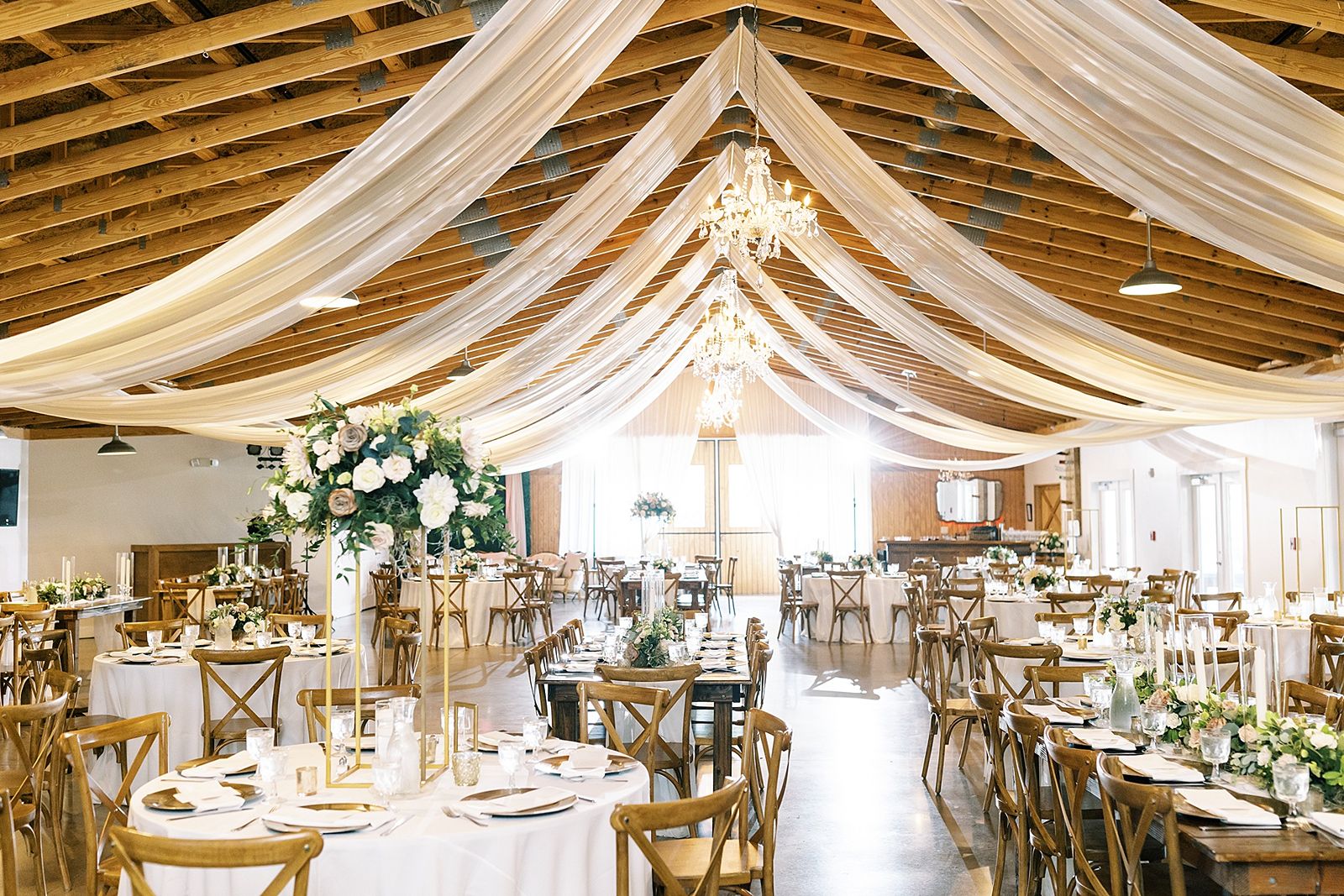 indoor and outdoor florida wedding reception